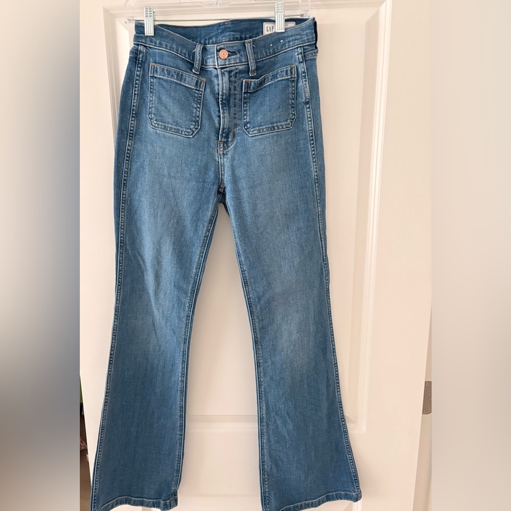 GAP Light Blue 70s Flare high rise Women's Jeans